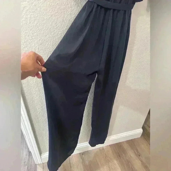 Dress Day Brand Blue Size Medium Woman's Wide Leg Pantsuit Soft Comfortable - Picture 9 of 15